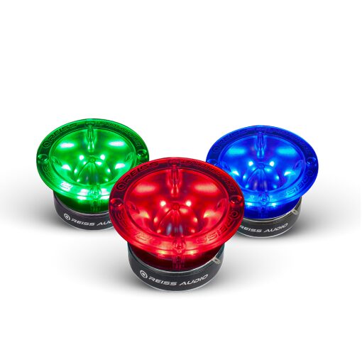 Set difuzoare auto Super Bullet Tweeter Reiss RS-TA92LD LED 118mm 300W RMS